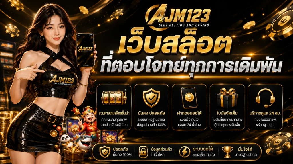 ajm123 เว็บสล็อตที่ตอบโจทย์ทุกการเดิมพัน